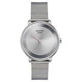Sonata Sleek Quartz Analog Grey Dial Silver Watch for Women 8191SM01