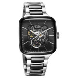 Titan Ceramic Fusion Automatic Square Black Dial Silver Dual-Toned Stainless Steel Watch for Men 90175KD01 Titan Ceramic Fusion Automatic Square Black Dial Silver Dual-Toned Stainless Steel Watch for Men 90175KD01
