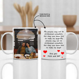 Mom & Dad Photo Mug with Printed Message RJ-6
