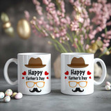 Happy Father's Day Design Ceramic Mug RJ-8