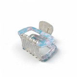 Elegant Blue Claw Hair Clip with Half Pearl Accent HC-253