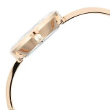 Titan Raga Showstopper Quartz Analog Silver Dial Rose Gold Metal Strap Watch For Women 95271WM02