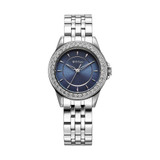 Titan Sparkle Blue Dial Stainless Steel Strap Quartz Watch For Women 9798SM06