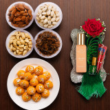 Shrawan Beautiful Gift with Laddu & Dry Nuts