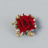 Red Rose Flower Hair Clip HC-248