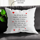 Personalized Message Cushion with Name RJ-59