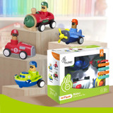 R for Rabbit Orapple Rider Set of 4 Push Toys-ORORMC101