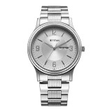 Titan Silver White Dial Alog Watch for Men-1650SM02 1650SM02