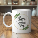 Beautiful Teacher’s Day Theme White Ceramic Mug RJ-80