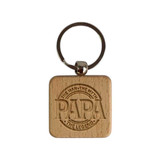 Papa: The Man, The Myth, The Legend Wooden Keyring RJ-132
