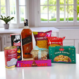 Premium Celebration Hamper – Black Label Whisky & Gourmet Delights NKS-1013