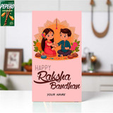 "Happy Raksha Bandhan" Chocolate Wrapper Lotte Pepero-32g SK-489