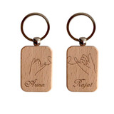Promised Love Couple Design Keyring RJ-140