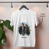 Personalized Photo And Name White T-Shirt – Unisex Tee RJ-107