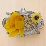 Dry Fruit & Candle in Silver Tray NKS-1054