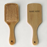Personalized Natural Bamboo Soft Paddle Hair Brush
