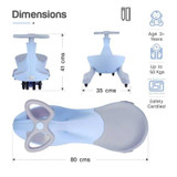 R for Rabbit Iya Iya Ace Swing Car In Blue SCIIAB3 R for Rabbit Iya Iya Ace Swing Car In Blue SCIIAB3