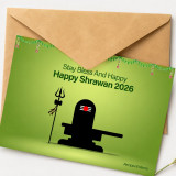 Happy Shrawan 2026 Greeting Card