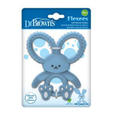Dr.Brown's Bunny Long Limbed Silicone Teether, Blue, CPKG TE021-INTL