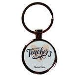 Custom Engraved Teacher’s Day Metal Keyring with Name RJ-266