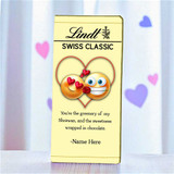 Customized Lindt Chocolate with Almonds & Hazelnuts – Shrawan Festive Name Wrapper RJ-258