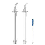 Dr.Brown's 8oz/250mL Narrow Sippy Straw Bottle Replacement Straw, Clear, 2-Pack SR213 Dr.Brown's 8oz/250mL Narrow Sippy Straw Bottle Replacement Straw, Clear, 2-Pack SR213