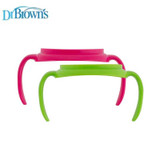 Dr.Brown's Transition Cup Handles, 2-pack, Pink/Green TC070-INTL Dr.Brown's Transition Cup Handles, 2-pack, Pink/Green TC070-INTL