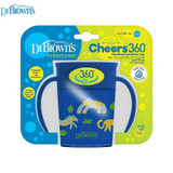 Dr.Brown's Smooth Wall Cheers 360 Cup w/ Handles, 7 oz/200 ml, Blue deco TC71006