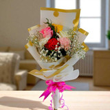Elegant Mixed Roses & Carnations Bouquet
