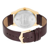 Sonata Quartz Analog with Day and Date White Dial Leather Strap Watch for Men 77082YL03