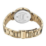 Sonata Quartz Analog Black Dial Golden Stainless Steel Strap Watch For Women 87071YM01
