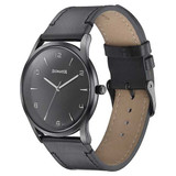 Sonata Quartz Analog Black Dial Black Leather Strap Watch For Men-77140NL01 77140NL01