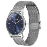 Sonata Quartz Analog Blue Dial Silver Stainless Steel Strap Watch For Men 77140SM01