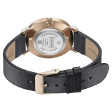 Sonata Quartz Analog Black Dial Black Leather Strap Watch For Women-87066WL01 87066WL01