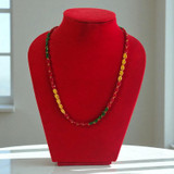 Vibrant Red, Yellow & Green Mix Pote Mala