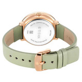 Titan Neo Green Dial Analog Leather Strap Watch for Women 2648WL06