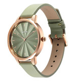 Titan Neo Green Dial Analog Leather Strap Watch for Women 2648WL06