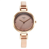 Titan Raga Memoirs Quartz Analog Pink Dial With Pink Color Leather Strap Watch For Women 2752WL01