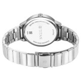 Titan Neo Multifunction Green Dial Silver Color Stainless Steel Strap Watch For Women 2761SM01