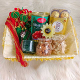 Shrawan Delight Gift Hamper with Sweets & Accessories NKS-1154