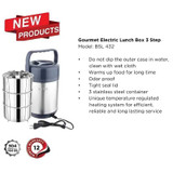 Baltra BSL 432 Electric Lunch Box Gourmet 3 Step 19246