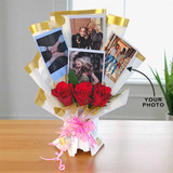 Red Roses & Memory Card Bouquet Gift NKS-1176