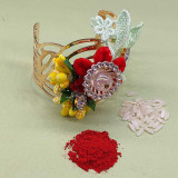 Rakhi Gift Basket with Crispello, Silk Bubbly & Bracelet Rakhi NKS-1190