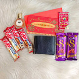Raksha Bandhan Gift Hamper with Perfume, Chocolates & Wallet for Brother NKS-1191