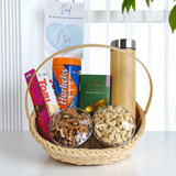 Dad Gift Basket with Bottle & Dry Nuts JNK-4316