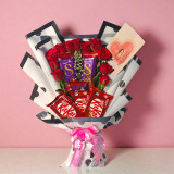 Premium Chocolate & Rose Bouquet Combo JNK-4334