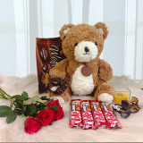 Love Surprise Gift with Teddy & Roses for Her JNK-4336