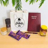 Father’s Day Gift Hamper with Personalized Notebook, Body Spray & Treats NKS-1224