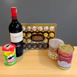 Luxury Wine With Snacks Gift Set SK-609