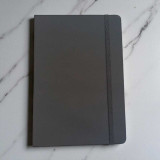 Happy Father's Day Paper Band Printed Black Notebook Diary-3